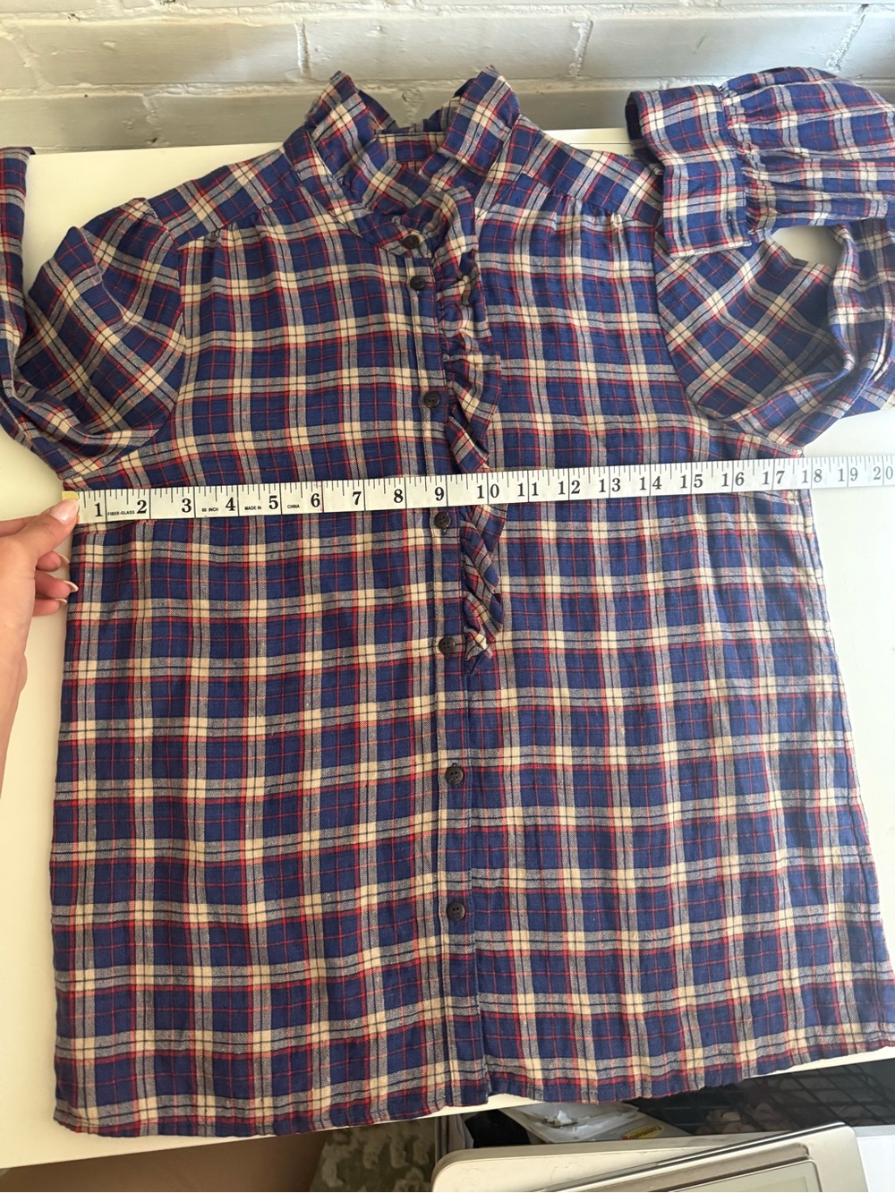 Sezane Chlo Linen Shirt Sz36/4 ***needs to be dry cleaned*** - Picture 4 of 12